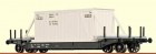 47906 Brawa Depressed Center Flat car with container